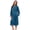 Blue Green, variant on Women Plush Zipper Robe, Long Fleece House Coat Nightgown with Pockets Solid Bathrobe (Light Pink, L/XL)