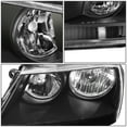 thumbnail image 5 of DNA Motoring For 08-14 Dodge Avenger Factory Style Black Clear Corner Headlight Lamps Pair L+R, 5 of 8