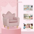 thumbnail image 6 of Children Upholstered Chair Kids Sofa Cuddly Toddler Chair for Boys and Girls Oversized Armrests and High Backrest,Pink, 6 of 7