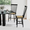 thumbnail image 4 of Costway Dining Chairs Set of 2 with PE Rattan Seats for Dining Room, Kitchen, Restaurant, 4 of 10