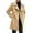 Khaki, variant on comerut Men Fall Winter Overcoat Double-breasted Turn-down Collar Solid Color Thick Mid Length Warm Pockets Streetwear Cardigan Men Trenchcoat