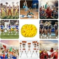 thumbnail image 6 of 20 Pack Cheerleading pom poms,Handheld Cheer pom poms, Sports Cheer Plastic Pom Poms Cheerleading for Sports Team Spirit Cheering (Mixed Blue), 6 of 6