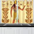 thumbnail image 4 of CADecor Egyptian Decor Window Treatment Panel Curtains Window Curtain Kitchen Curtain,Two Piece 26x39 Inches, 4 of 4