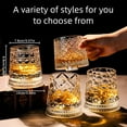 thumbnail image 2 of 360° Rotating Crystal Whiskey Glass – 3.94 x 3.46 Inch Spinning Tumbler with Stress-Relief Design, Perfect Gift for Father’s Day, Birthdays & Whiskey Tasting Events, 2 of 6