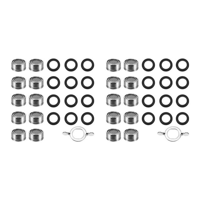 jesticaly 1 Set Faucet Aerators Sink Replacement Mesh Nozzles Anti-corrosion Waterproof Bathroom Faucets Filter Threads Adapter No.1 2Set