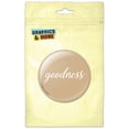 thumbnail image 1 of Be You Positive Happy Script on Tan Pinback Button Pin Badge, 1 of 2