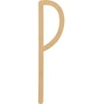 thumbnail image 1 of Unpainted Wooden 10'' Cream Peach Letter P, Paintable Alphabet A-Z, 1 of 3