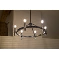 thumbnail image 2 of Decor Therapy Marcelo 6 Light Chandelier, Black Chrome, 62", 2 of 8