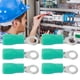 thumbnail image 4 of Terminales De Crimpado 100 Uds. Terminales De Crimpado De Anillo Preaislado Conector De Cable De PVC De Cobre Para Maquinaria AWG 22-16RV1.25-3 Verde ANGGREK Otros, 4 of 8