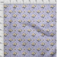 thumbnail image 4 of oneOone Velvet Medium Purple Fabric Floral Quilting Supplies Print Sewing Fabric By The Yard 58 Inch Wide, 4 of 4