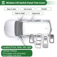 thumbnail image 2 of Cubierta del panel de interruptores de elevación de ventanas Unique Bargains para Cadillac XT5 2016-2023, accesorios interiores de botón de control de ventana de puerta del automóvil, tono plateado, 2 of 6