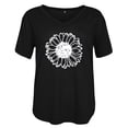 thumbnail image 4 of DPTALR Femmes Chemises Décontractées Imprimées Manches Courtes T-Shirt Ample Hauts Blouse, 4 of 4