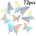 thumbnail image 2 of Adhesivo de pared 3D mariposa: 72 piezas metálicos adhesivos de pared decoración mural, 2 of 8