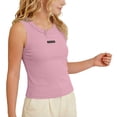 thumbnail image 5 of Crop Tank Tops for Girls Summer Cute Going Out T Shirts Slim-Fit Stretchy Sleeveless Cropped Tanks Tshirts 12 Years, Purple, 5 of 7