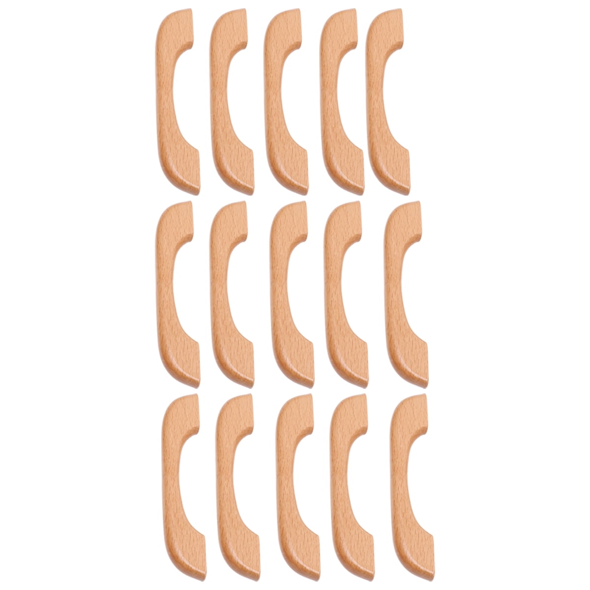 NICEXMAS 15pcs Kitchen Furniture Handle Solid Wooden