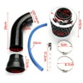 thumbnail image 3 of Universal 76mm/3in Car Automobile Racing Cold Air Intake Filter Alumimum Pipe Power Flow Kit, Air Filter Pipe Kit, Car Modified Accessory, 3 of 9