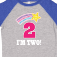 thumbnail image 4 of Inktastic 2nd Birthday 2 Year Old Girls Rainbow Star Girls Toddler T-Shirt, 4 of 5