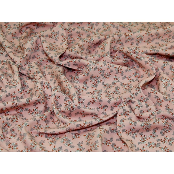 Minerva Viscose Challis Fabric Rose Pink - per yard