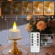 thumbnail image 5 of 12pcs USB Rechargeable Tea Lights Candles For Christmas Decor With Remote Control, 5 of 7