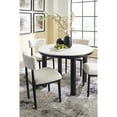 thumbnail image 5 of Signature Design by Ashley Xandrum Round Dining Room Table with Faux Marble Top, Black, 5 of 6