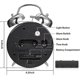 thumbnail image 3 of Loud Alarm Clock For Heavy Sleepers Adults,4 Inch Silent Non-ticking Quartz With Backlight,twin Bell (blue)-M, 3 of 5