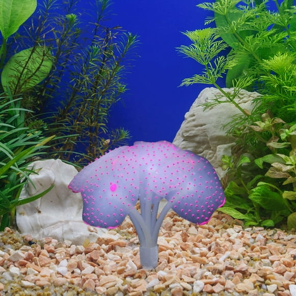 Lisbinx - Paisajismo para peceras, césped acuático, coral fluorescente, simulación de medusas, peces ornamentales, suministros de decoración para acuarios