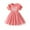 Pink, variant on Jamsmile Toddler Girls Dress Summer Short Sleeve Letters Print Princess Mesh Tulle Dress Children Kids Girls Bowknot Formal Tutu Dress