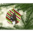 thumbnail image 2 of Carolines Treasures SS4577-CO1 Boxer Candy Cane Holiday Christmas Ceramic Ornament 3 in multicolor, 2 of 3