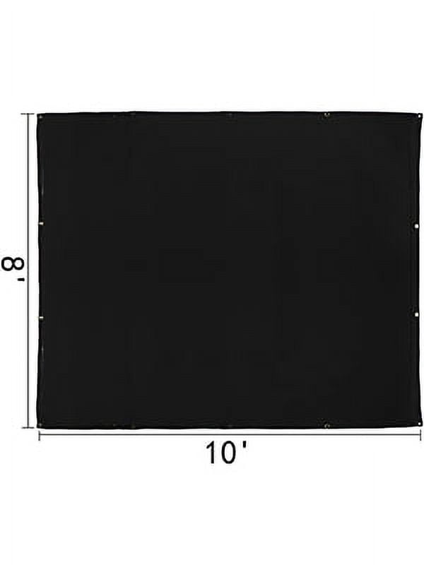 KFFKFF 8 x 10 ft Welding Blanket Black Fiberglass Blanket Portable Fiberglass Fire Retardant Blanket Welding Mat Welding Fireproof Thermal Resistant Insulation with Carry Bag