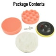 thumbnail image 4 of 5x4 Car Polishing Waxing Buffing Pad Kit Compound Sponge Foam+Drill Adapter, ., 4 of 7