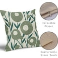 thumbnail image 4 of Teal Green Pillow Covers 16x16 Set of 2 Spring Summer Floral Minimalist Art Geometry Flower Modern Style Decorative Throw Pillow Cases Outdoor Farmhouse Decor for Sofa Couch Bed, 4 of 6