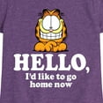 thumbnail image 3 of Garfield - Hello Go Home Now - Toddler And Youth Girls Short Sleeve Graphic T-Shirt, 3 of 5