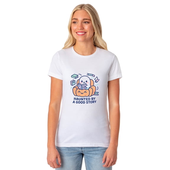 PJammy Halloween T-Shirt Women's Haunted Story Short Sleeve Tee