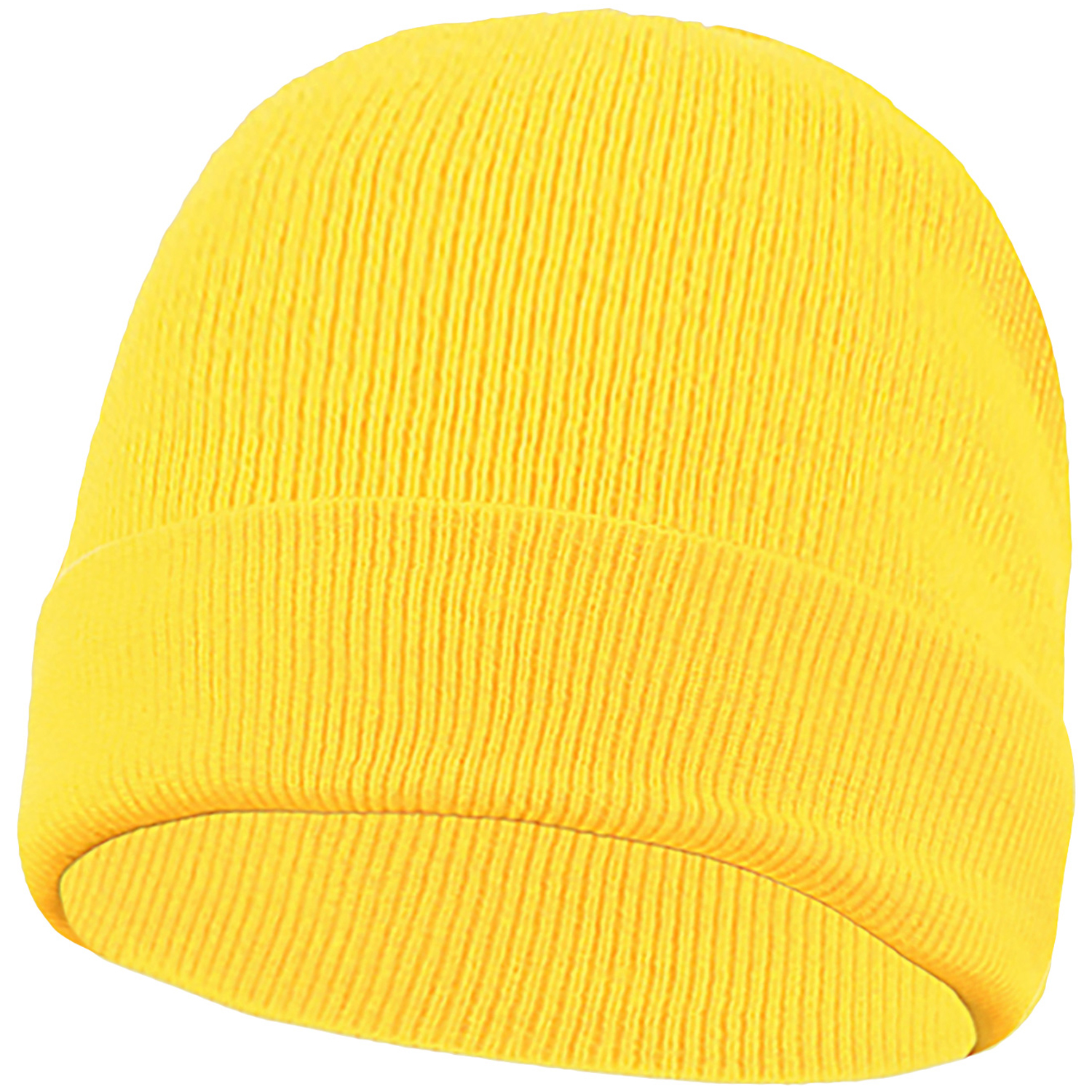 Falari Knitted Skully Beanie Hat Yellow photo 1