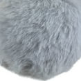 thumbnail image 6 of Northlight Plush Furry Christmas Ball Ornament - 3" - Light Gray, 6 of 7