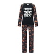 thumbnail image 6 of Halloween Pajamas for Family Glow In The Dark Pattern Letter Holiday Sleepwear, 6 of 9