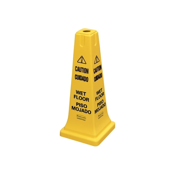 Rubbermaid - Sign - wet floor - cone - floor-standing