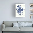thumbnail image 2 of Trademark Fine Art 'Toile Roses VIII Indigo' Canvas Art by Sue Schlabach, 2 of 4