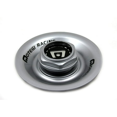 Silver Motegi Racing - Motegi Silver Wheel Center Hub Cap Fill Cover 2.37in for MR237 FF7 Rim