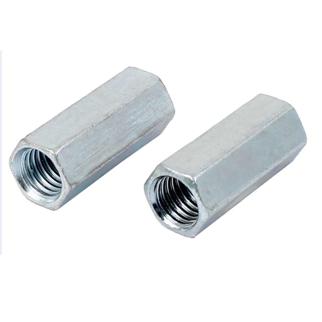 M12 Female Thread Straight Fitting Hex Rod Coupling Nuts Silver Tone 5 Pcs Walmart Canada