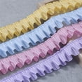 thumbnail image 6 of Pink Checkered Fabric Trim Edge,1.57" x 5yd Gingham Ruffle Ribbon Trim,Gingham Pleated Lace Trim,Home Decorations,for DIY Craft Sewing Dress Clothing Applique By Scheam, 6 of 7