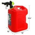 Scepter 5 Gallon Smart Control Dual Handle Gas Can, FSCG571EOC, Red