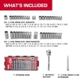 thumbnail image 2 of Hyper Tough 1/4-Inch Drive Ratchet and Socket Set, SAE and Metric, 50 Pieces, 2 of 11