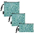 thumbnail image 2 of Haosy 3 Pack Reusable Ziploc Bags BPA Free Healthy Food Storage Bag Leakproof Sandwich Snack Freezer Bags Plant and Leaves, 2 of 7