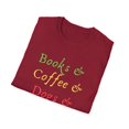 thumbnail image 4 of Books & Coffee & Doggo Law Students Quote Gifts | Humorous Literarian Lawyers Pun Men Women Unisex Softstyle T-Shirt, 4 of 4