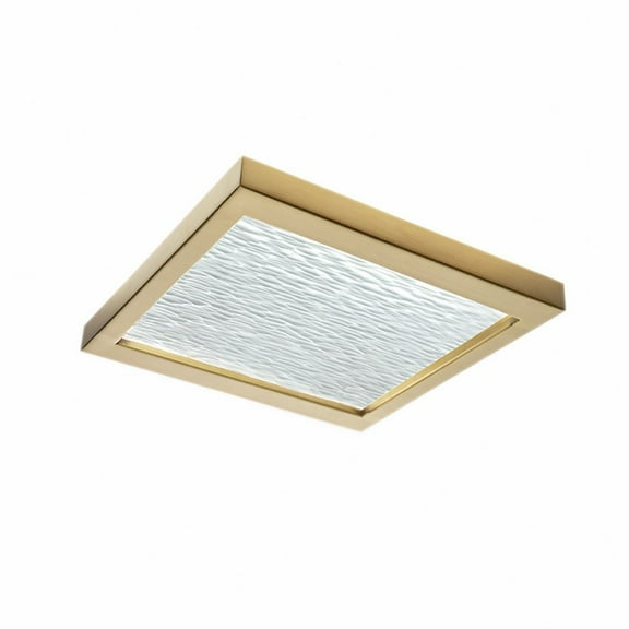 5391-SB-WV-Norwell Lighting-For-Square - 12.5W LED Flush Mount In Modern and Contemporary Style-2.75 Inches Tall and 12 Inches Wide-Satin Brass Finish