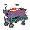 thumbnail image 2 of Mac Sports Double Decker Wagon: Purple - Collapsible Outdoor Utility Garden Cart, 150 Lb Capacity, 32.5 x 17.5 x 10.5", 2 of 5