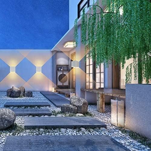 VIVIHEYDAY 12W Motion Sensor LED Wall Lights Square Dimmable Indoor Outdoor Up Down Wall Sconce 1 Pack