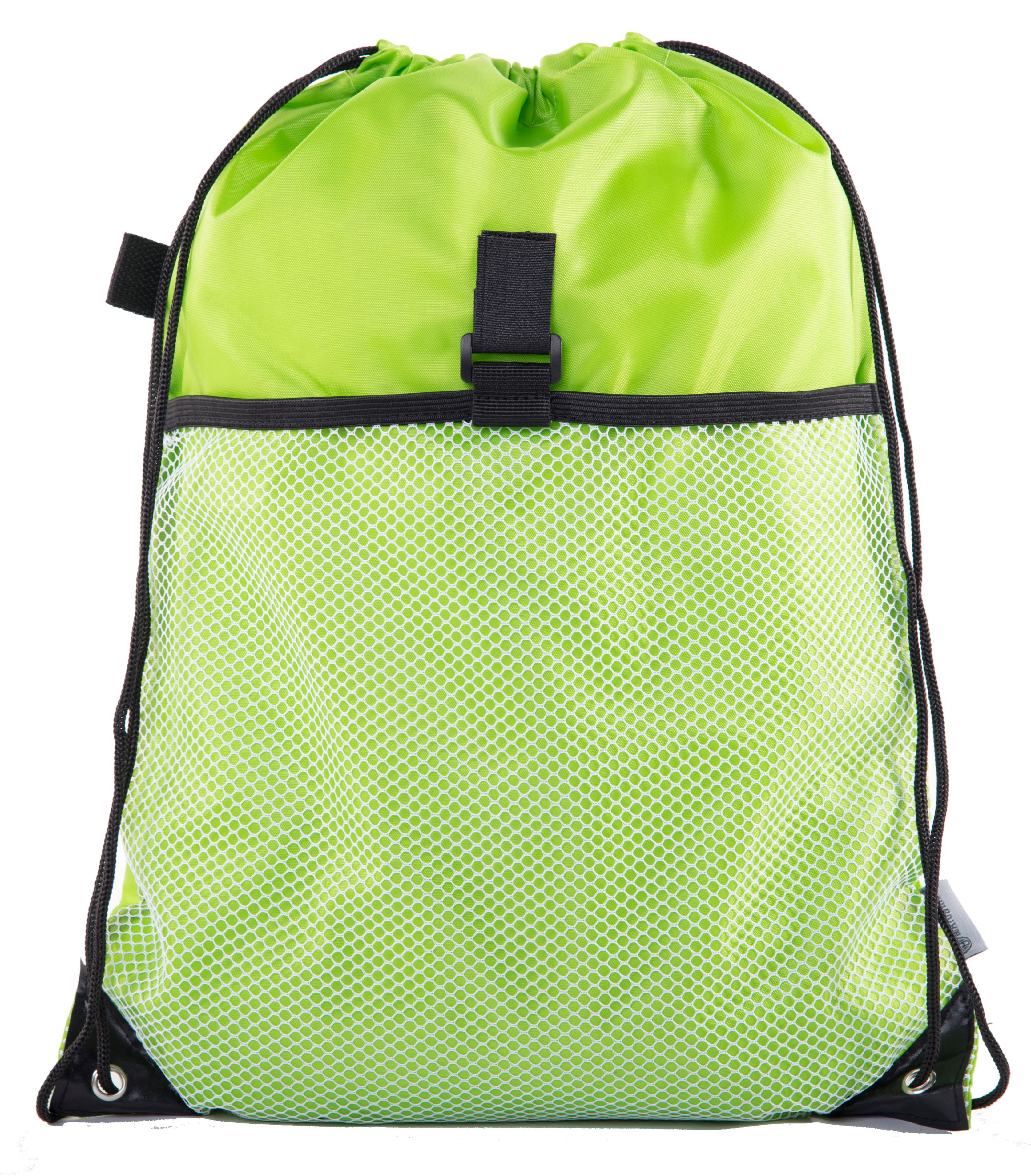Mato & Hash Drawstring Cinch Bag Backpack With Mesh Pocket Polyester ...