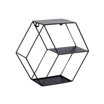 Kesenlong Hexagon Honeycomb Shelf Metal Wall Rack for Home Storage Organizer